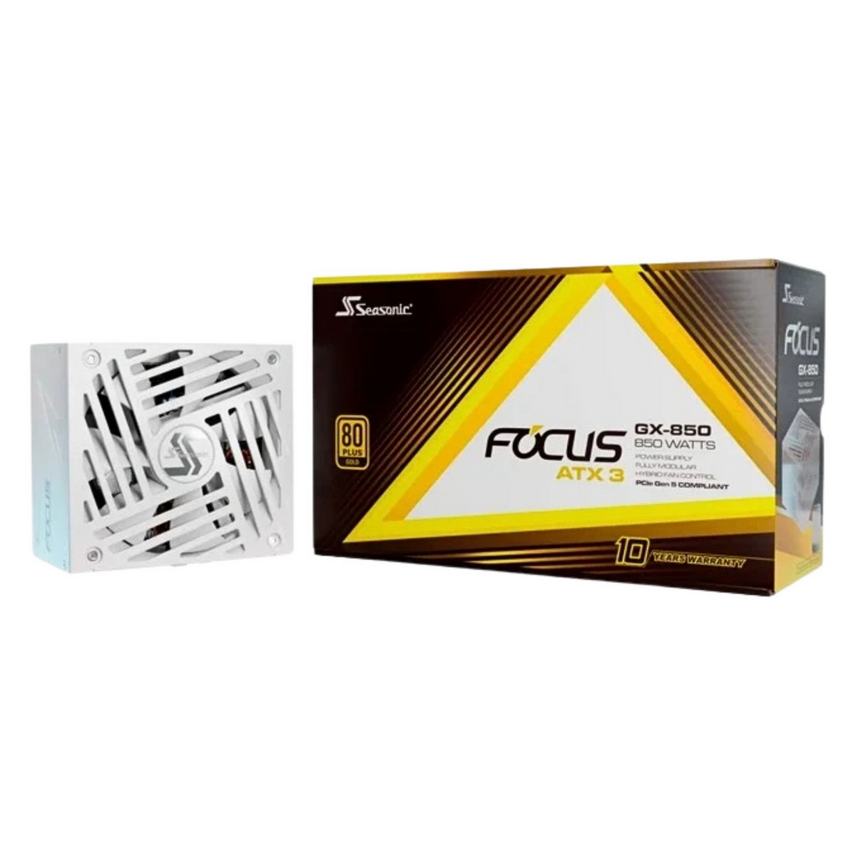 Seasonic Fuente de alimentación para PC Focus GX-850 / FOCUS-GX-850-V4-WHITE Blanco