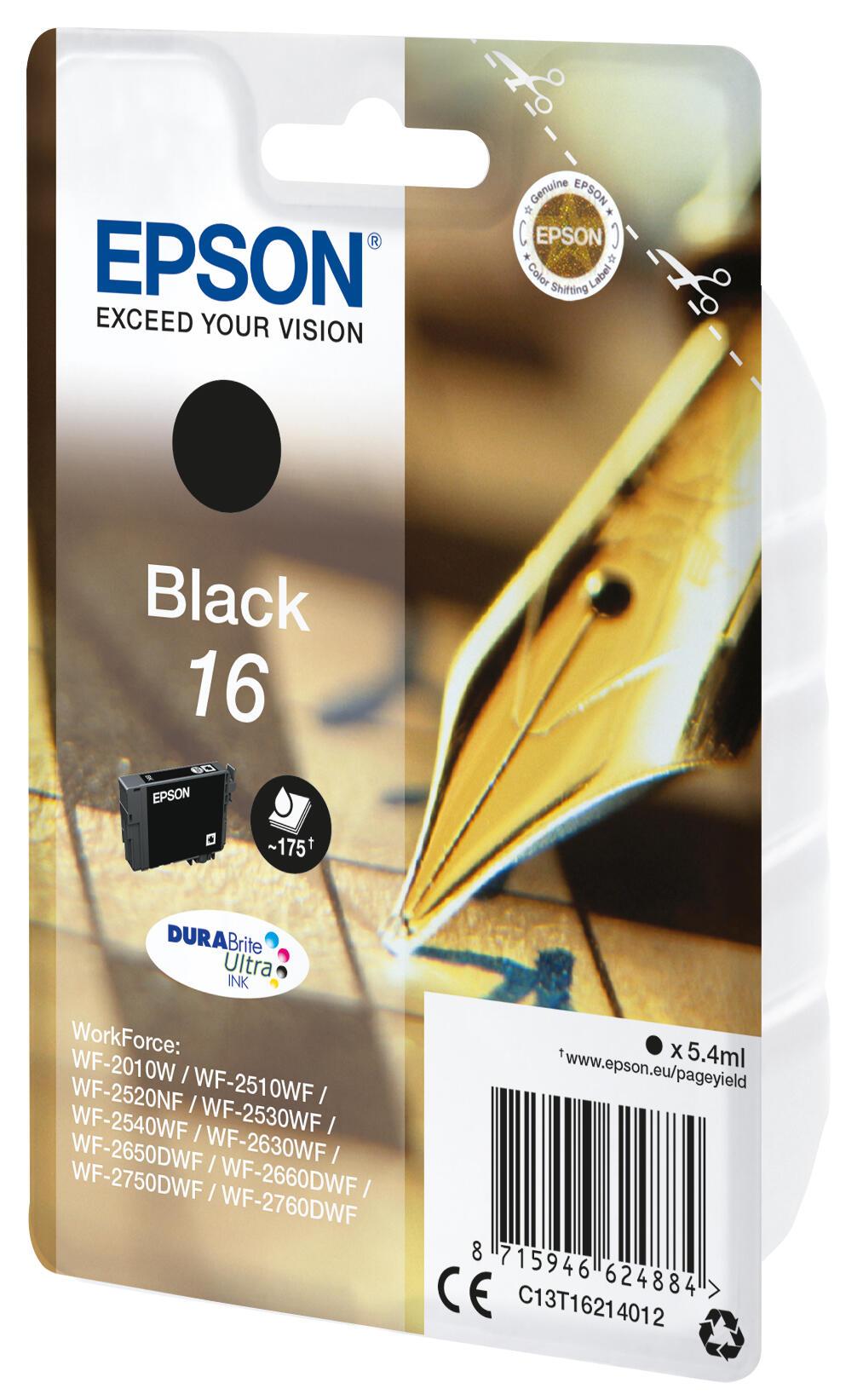 Epson Ink 16 / C13T16214012 Black Standard