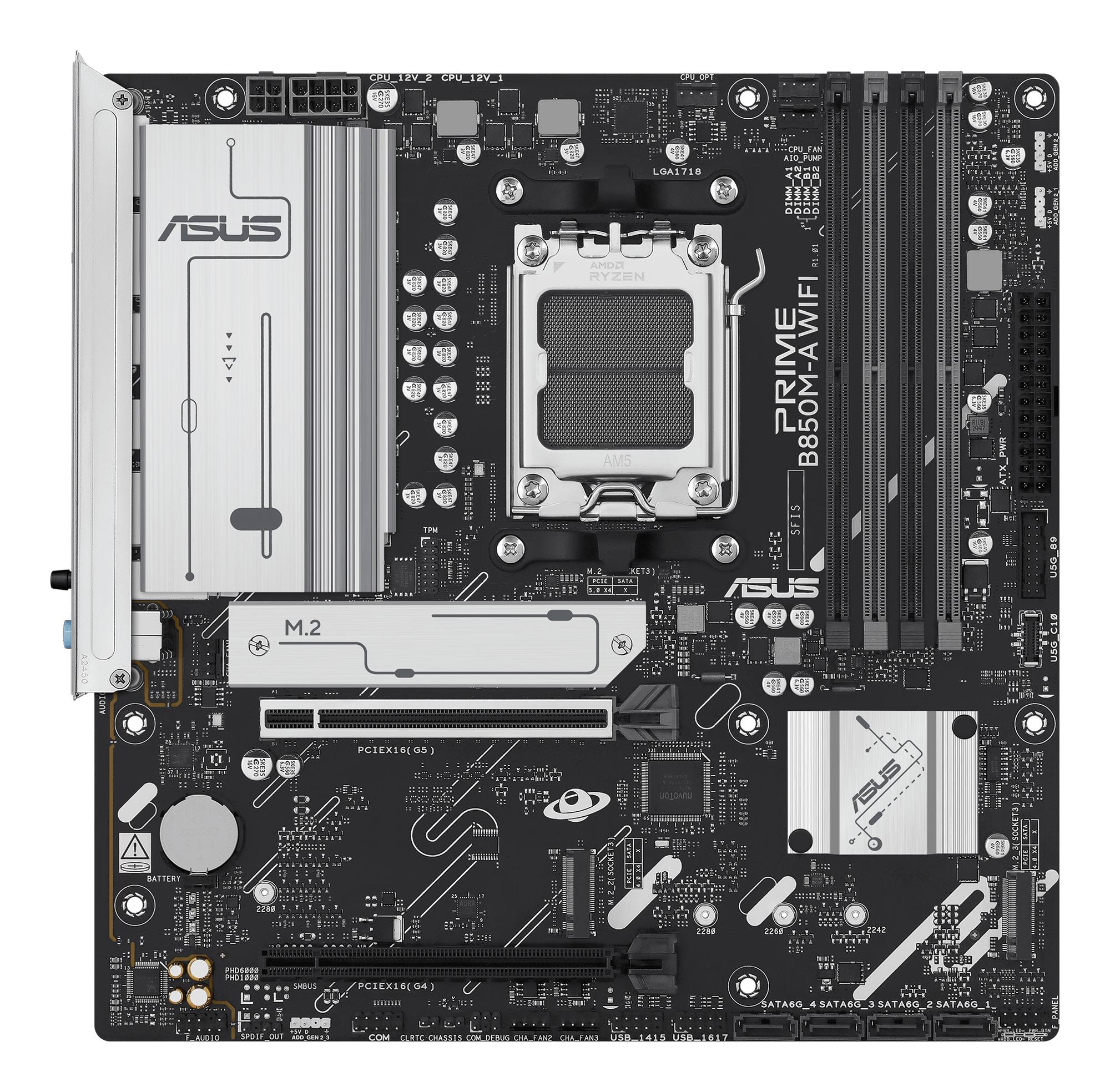 ASUS Carte mère PRIME B850M-A WIFI / 90MB1LN0-M0EAY0 Multicolore
