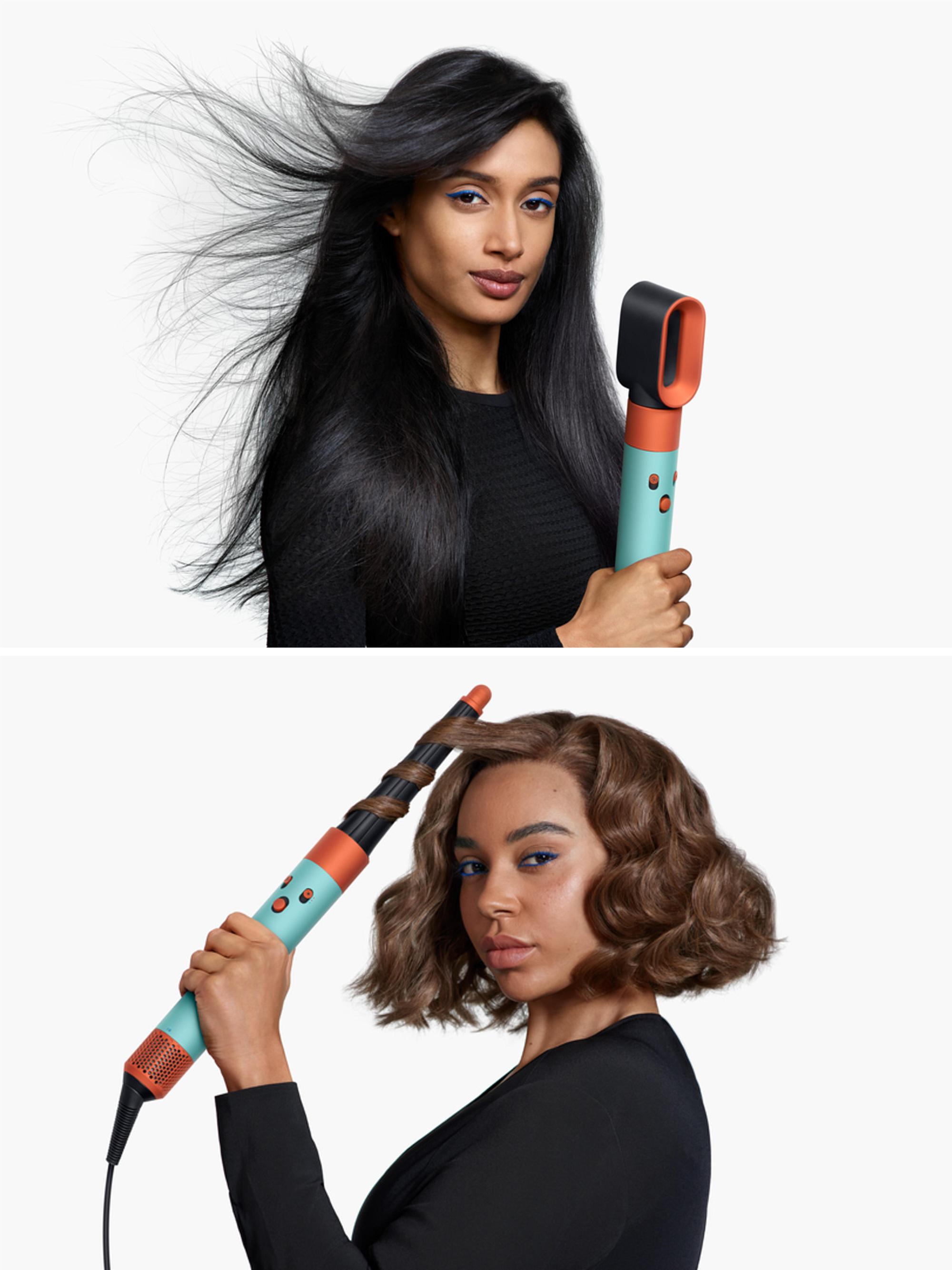 Dyson Fer à friser Airwrap i.d. Curly+Coily / 533736-01 Noir, orange, turquoise
