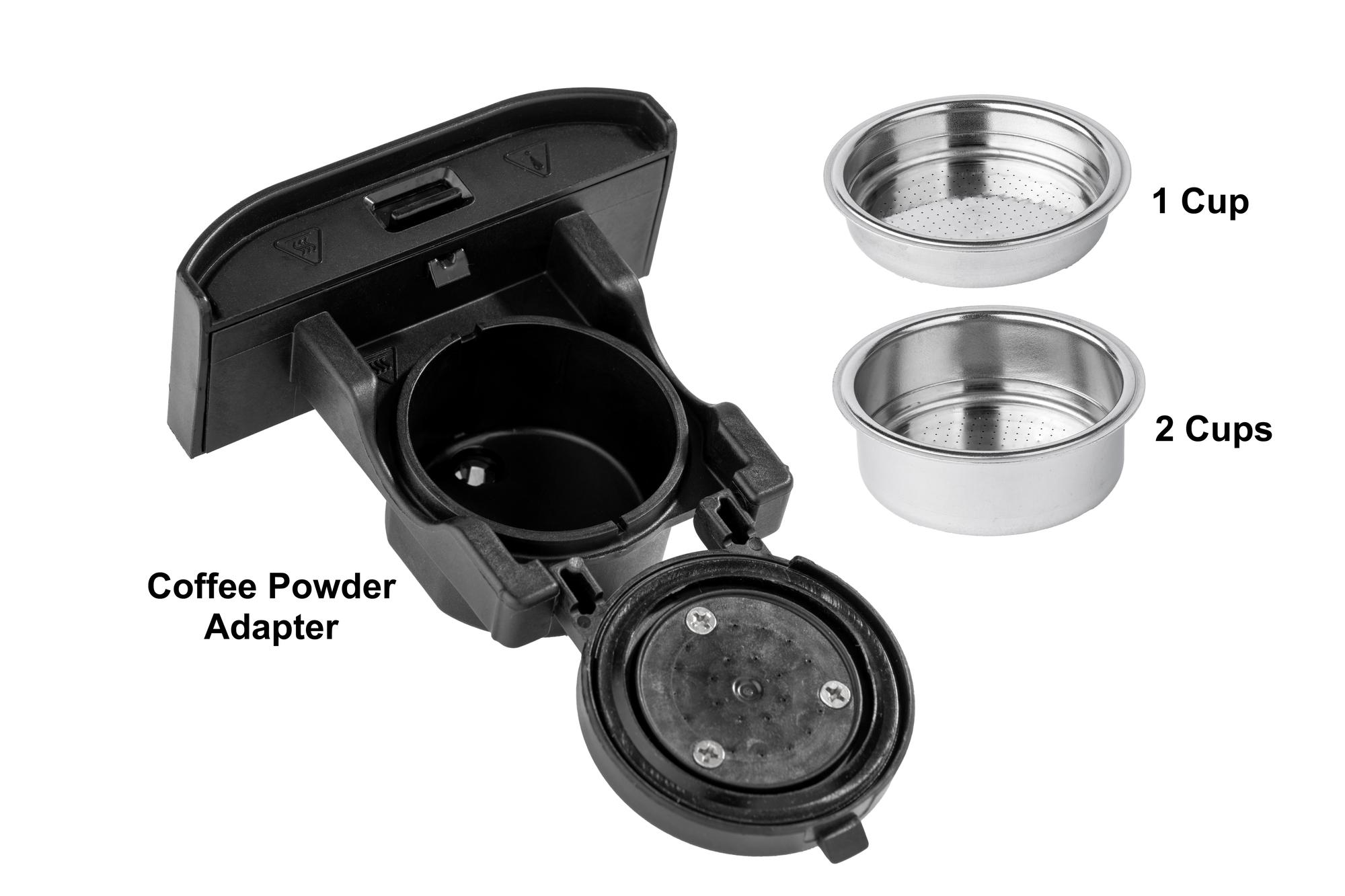 TORNADO Kapselmaschine 5-in-1 Capsule Coffee Maker / TCM7042-GS Schwarz