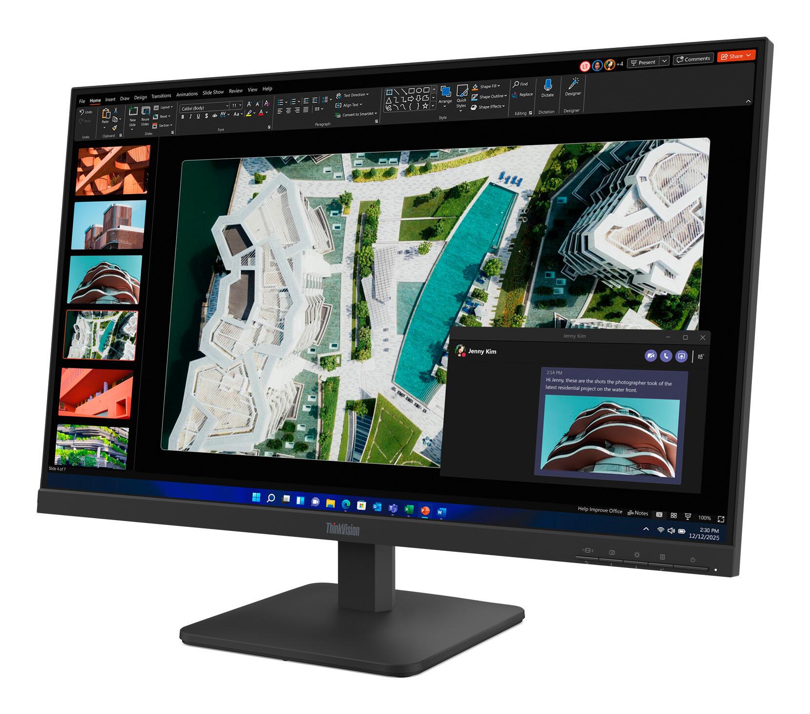Lenovo Monitor ThinkVision S27-4e / 64BEKAT1EU Schwarz 68,6 cm (27")
