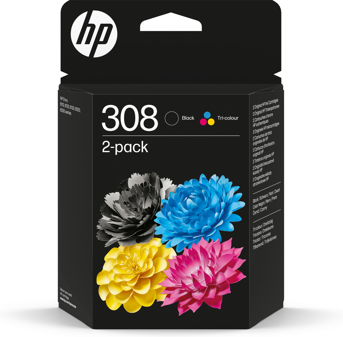 HP Tinte 308 / 6L6S6UE BK,C,M,Y Doppelpack