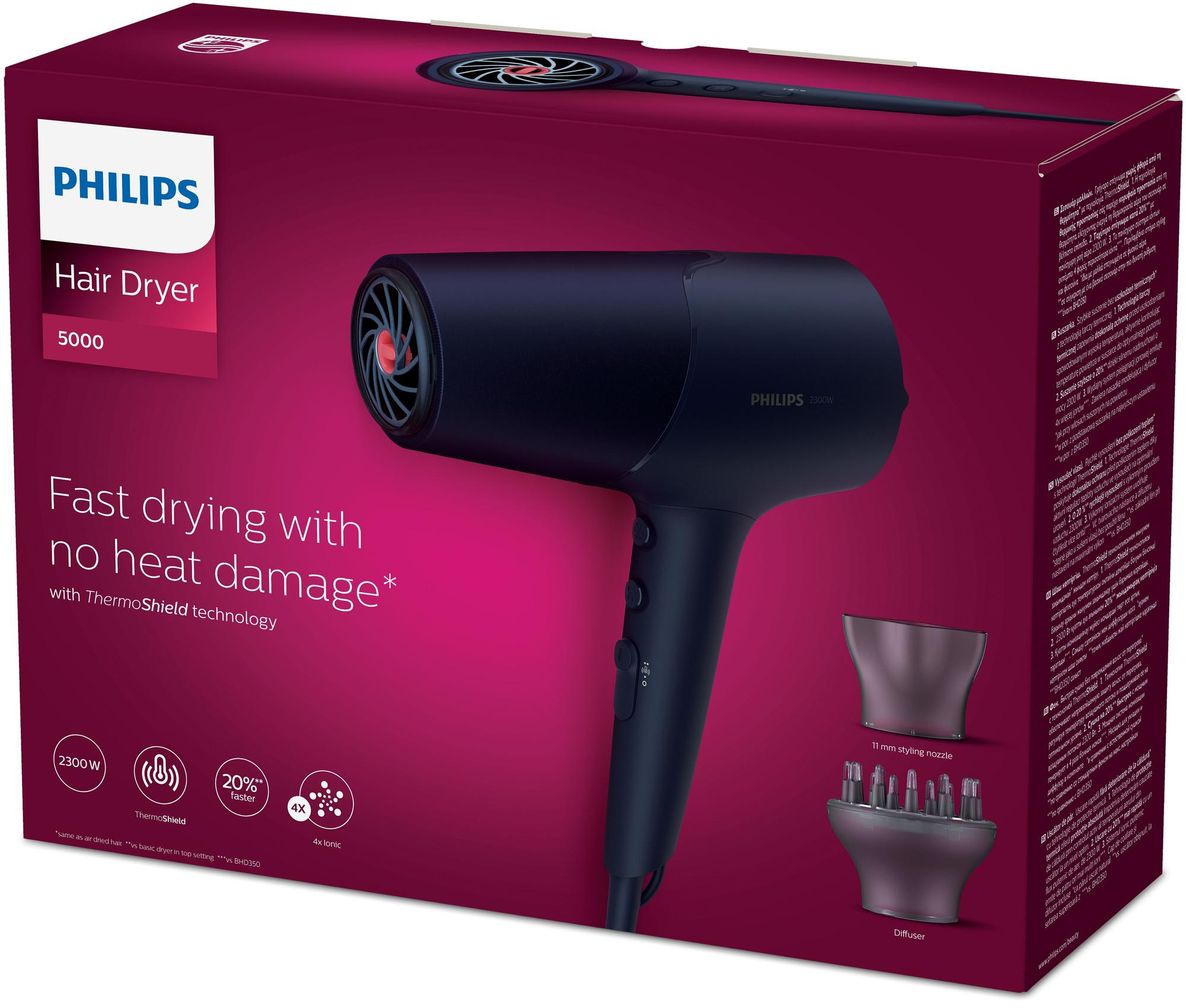 Philips Haartrockner 5000 Series / BHD510/00 Navy