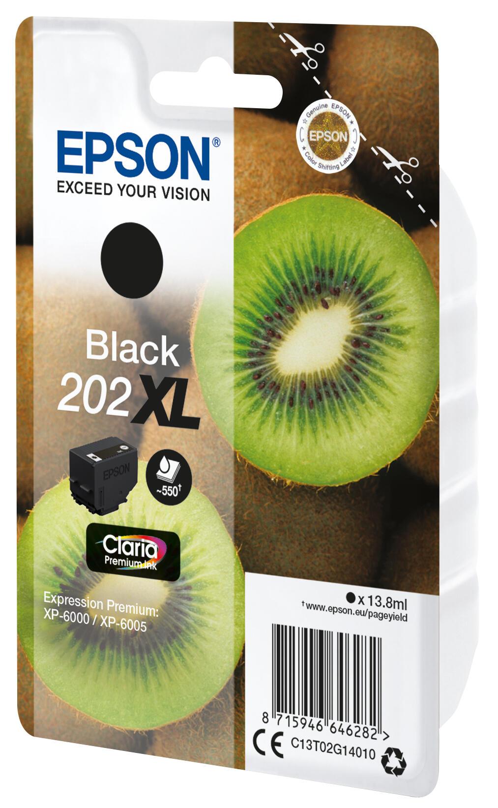 Epson Tinta 202XL / C13T02G14010 Negro XL