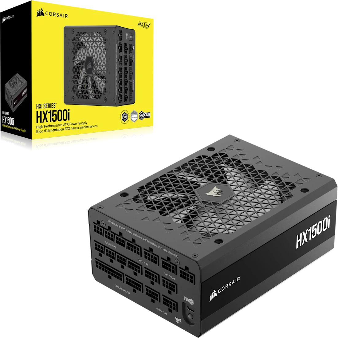 Corsair PC-Netzteil HX1500i 1500W / CP-9020309-EU Schwarz
