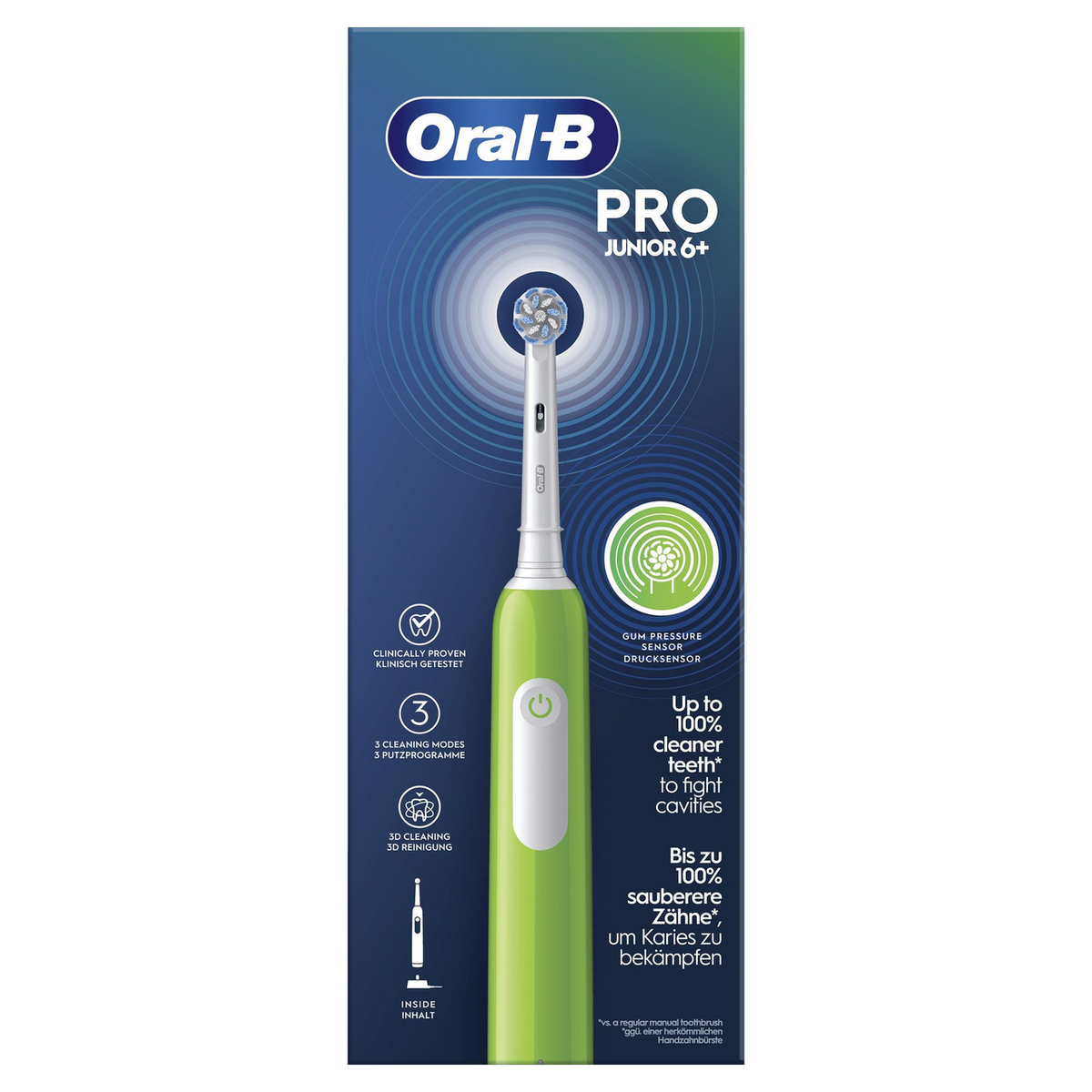 Oral-B Brosse à dents Junior Base Green / 743027 Vert