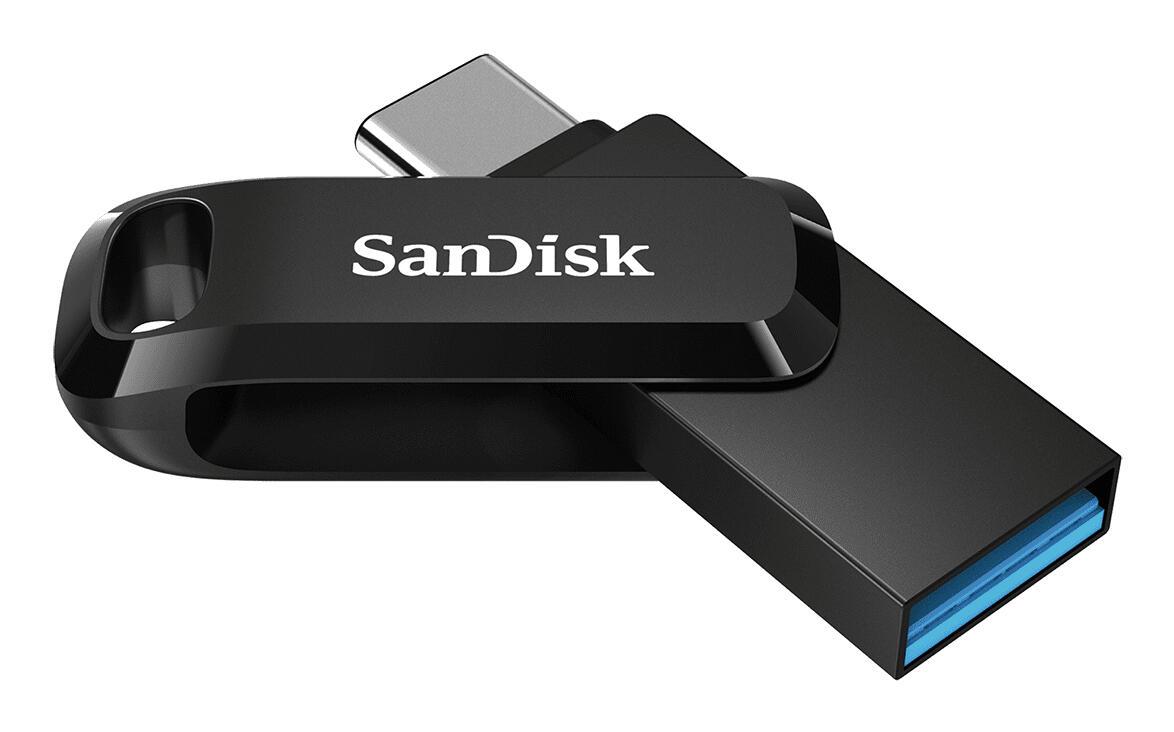 SanDisk Memoria USB Ultra Dual Drive Go 256GB / SDDDC3-256G-G46 Negro