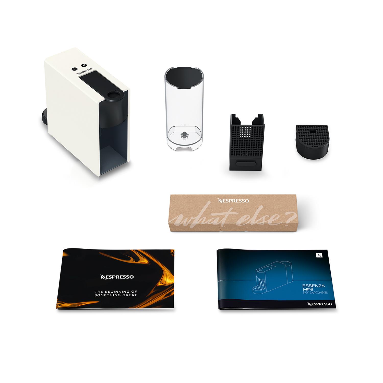 Krups Máquina de cápsulas Nespresso Essenza Mini / XN1101 Negro, blanco