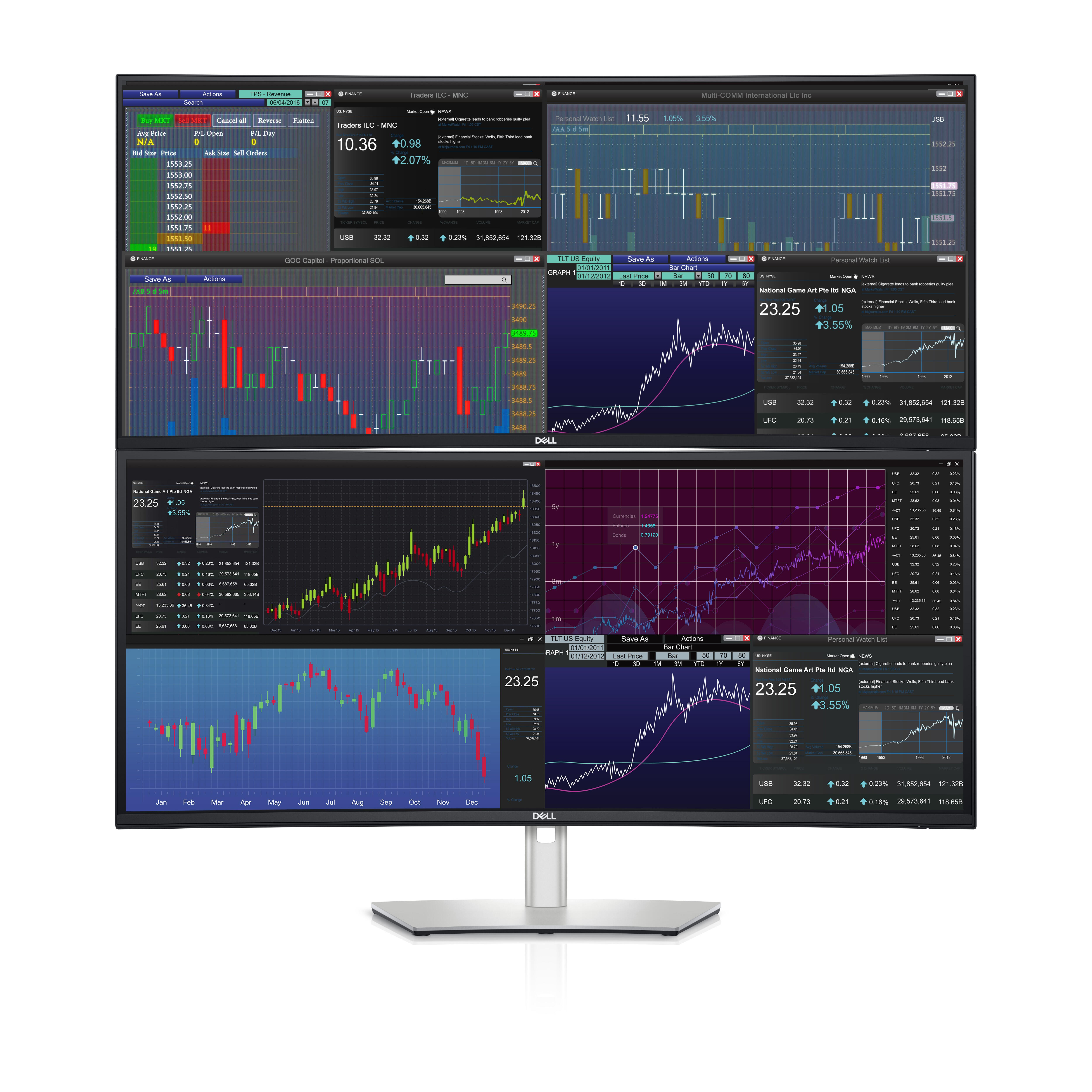 DELL Monitor U3824DW / 210-BHXB Schwarz, Silber 95,2 cm (37.5")