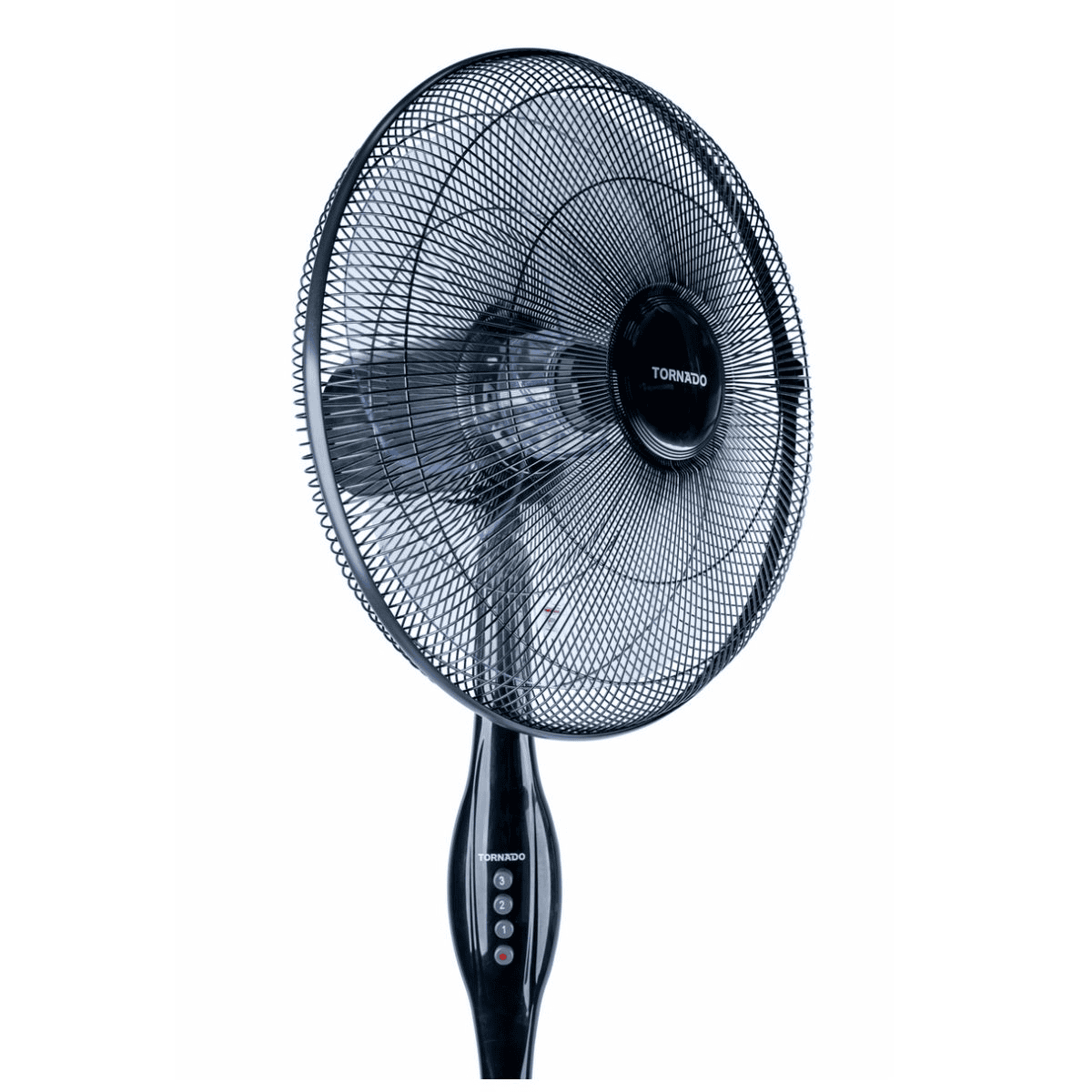 Tornado Ventilator TSF-16W Rot auf Schwarz