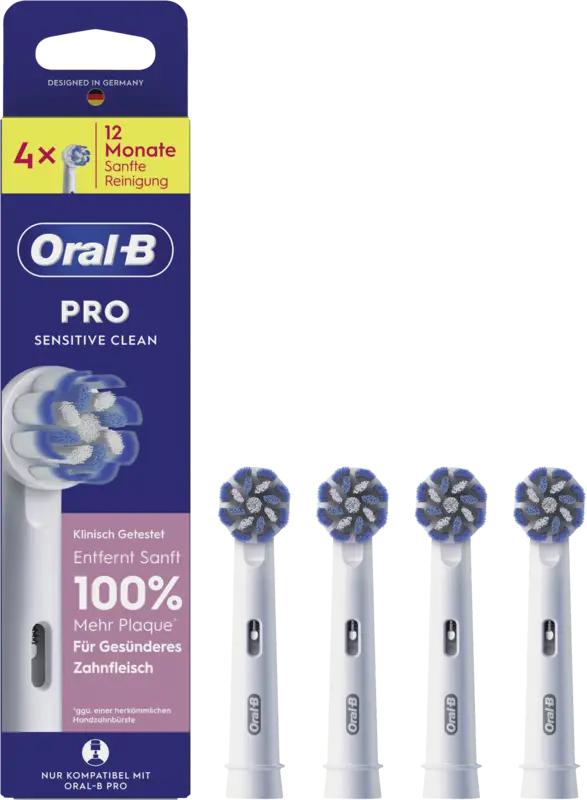 Oral-B Aufsteckzahnbürste Pro Sensitive Clean / 015394 Mehrfarbig 4-Pack