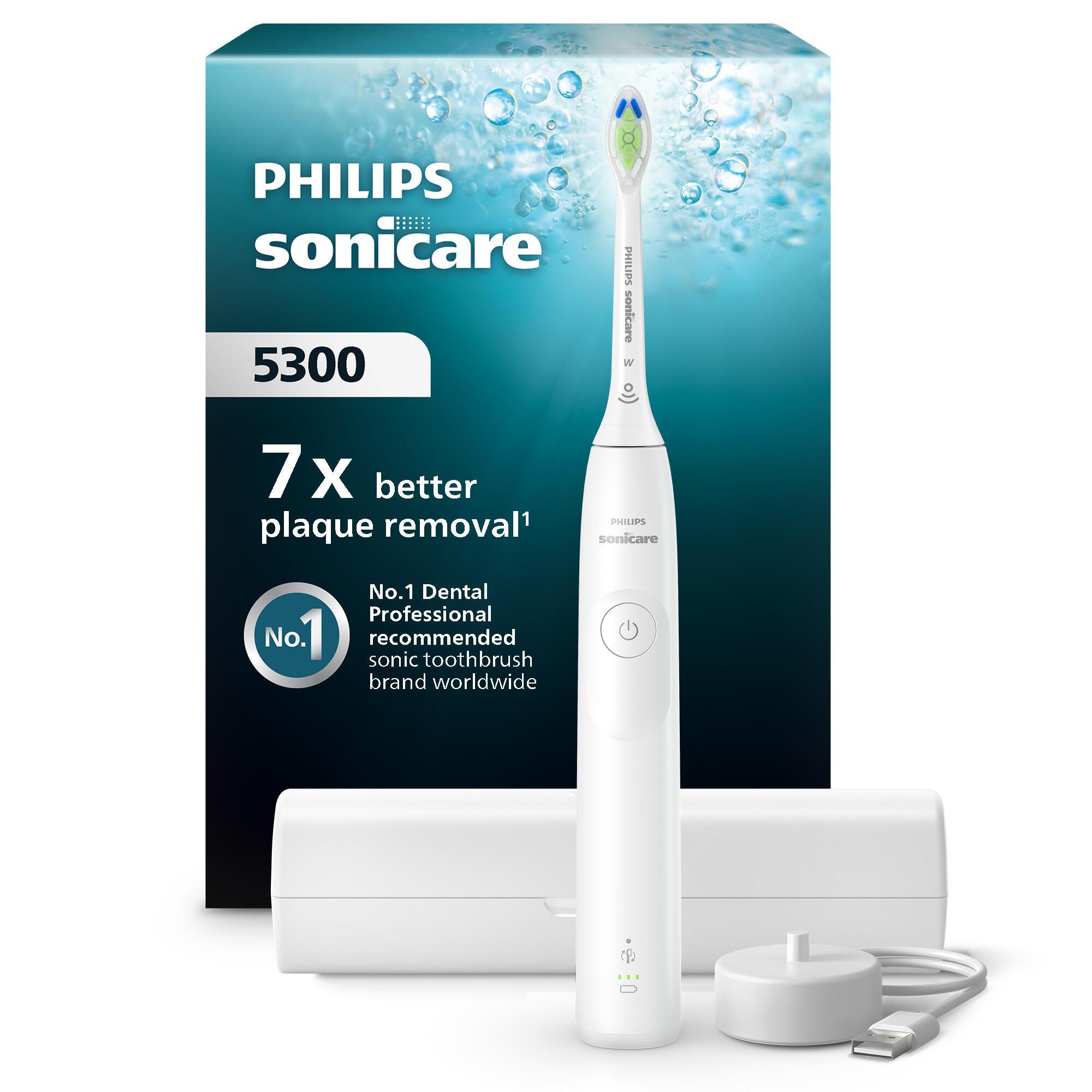 Philips Spazzolino da denti Sonicare 5300 mit Etui / HX7108/02 Bianco Standard