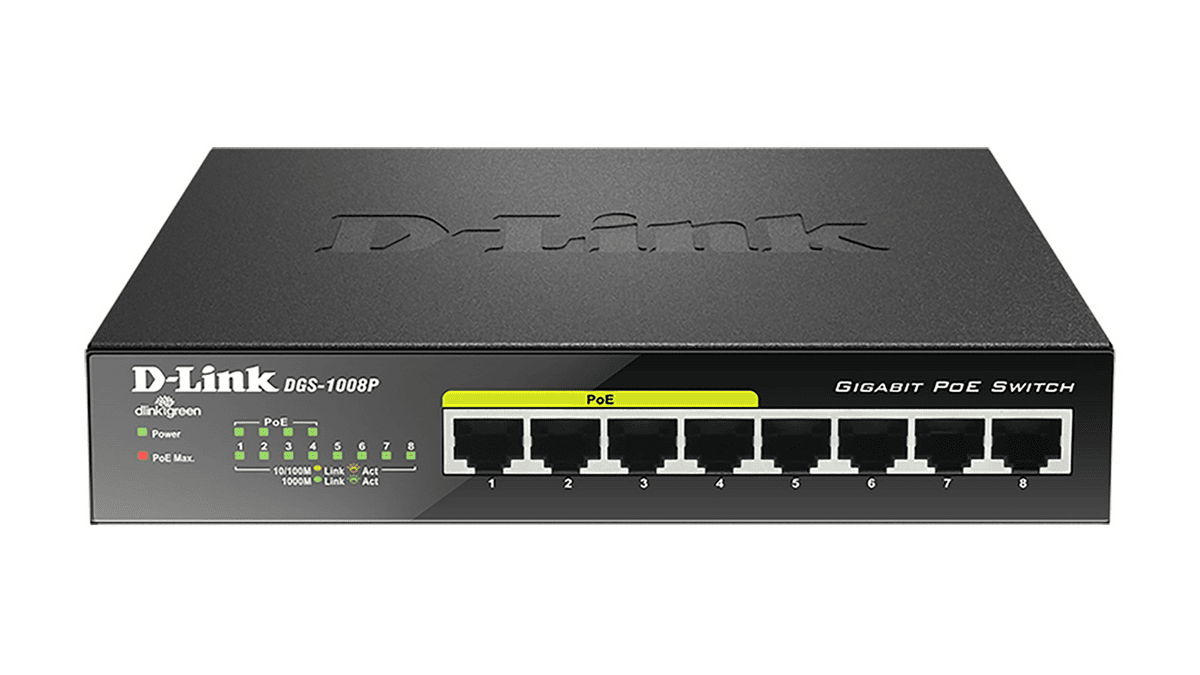D-Link Switch GS1008P / DGS-1008P/E Schwarz