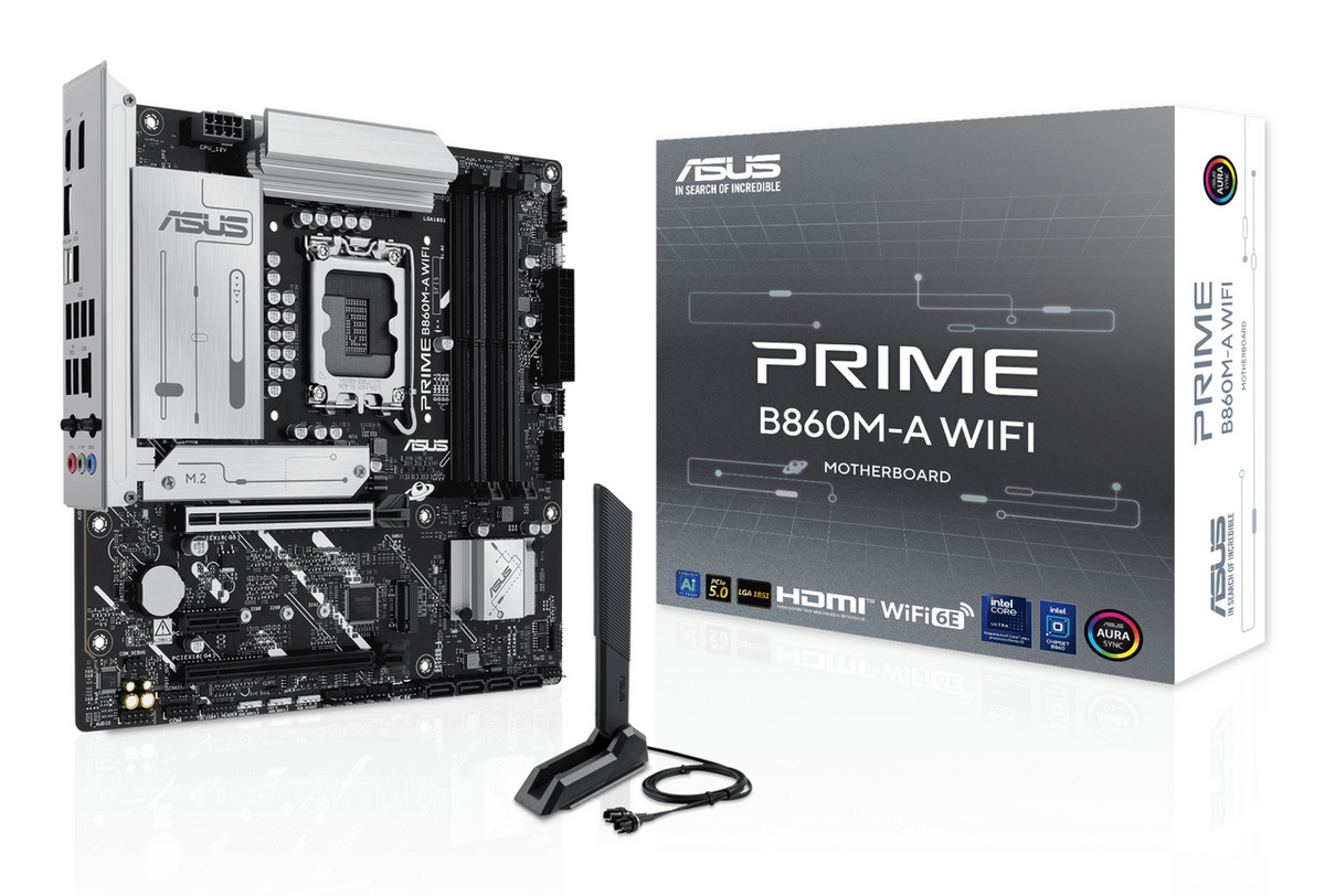 Asus Mainboard PRIME B860M-A WIFI / 90MB1JY0-M0EAY0 Schwarz