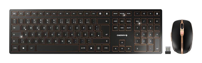 CHERRY Maus- und Tastatur-Set DW9100B / JD-9100DE-2 Schwarz