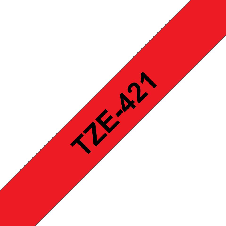 Brother Cinta de color TZE-421 / TZE421 Negro, rojo