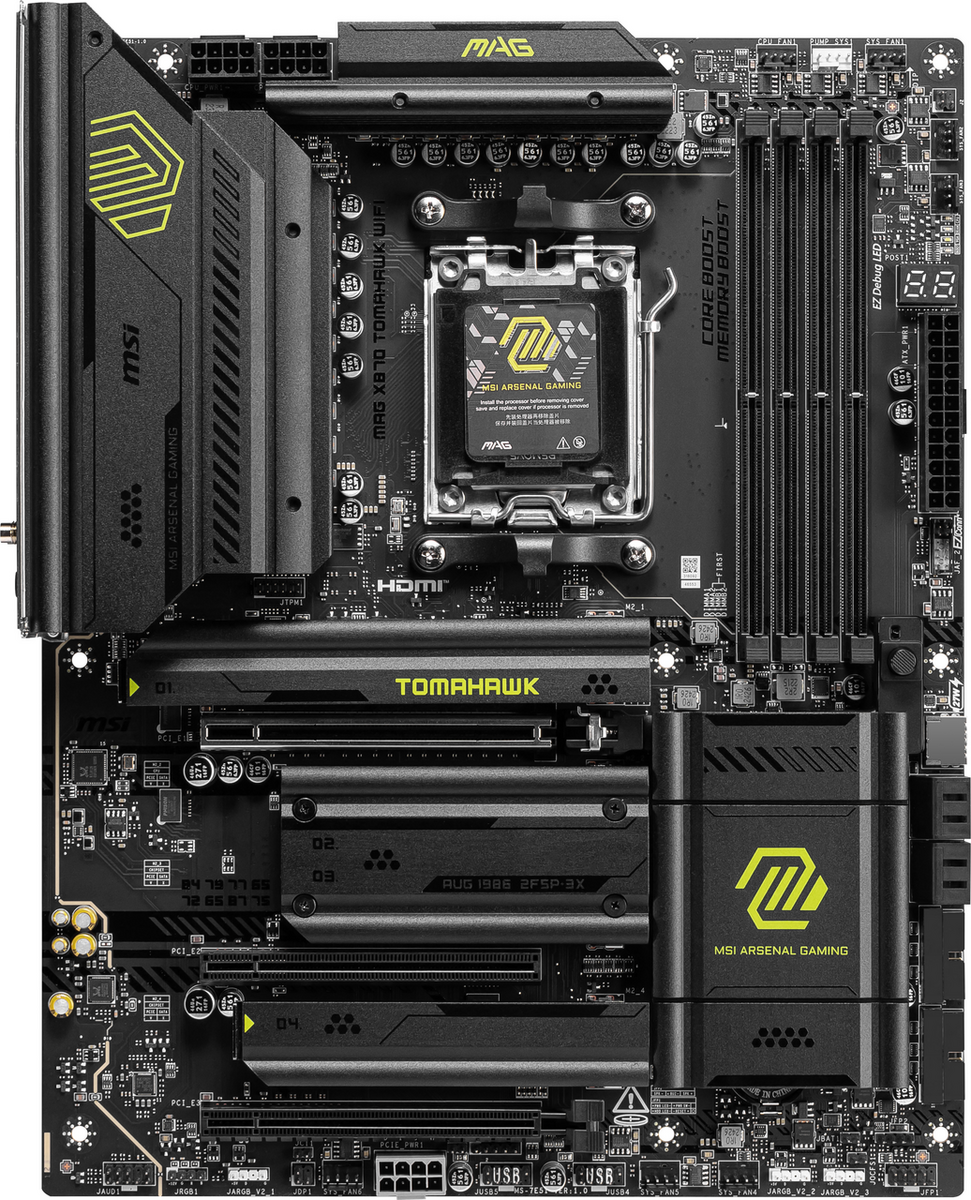 MSI Mainboard MAG X870 Tomahawk WiFi / 7E51-001R Schwarz
