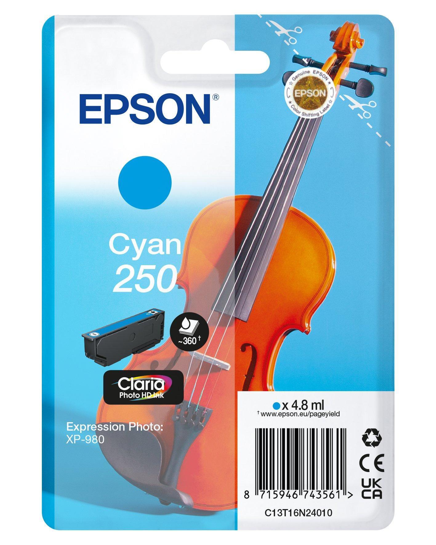 Epson Tinte 250 / C13T16N24010 Cyan