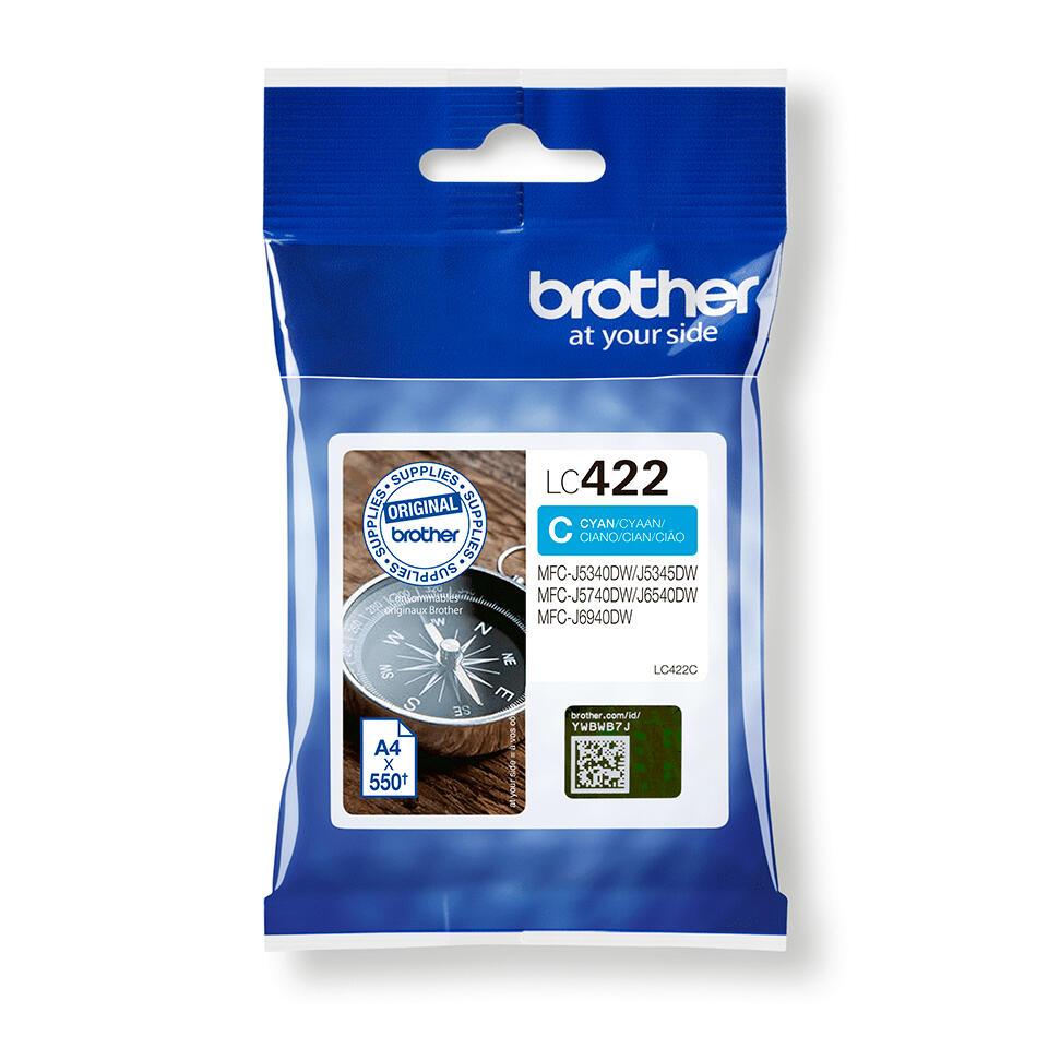 Brother Encre LC-422C / LC422C Cyan Standard