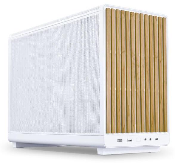 Lian Li PC-Gehäuse A3-mATX Wood / A3W-WD Weiß, Holz S