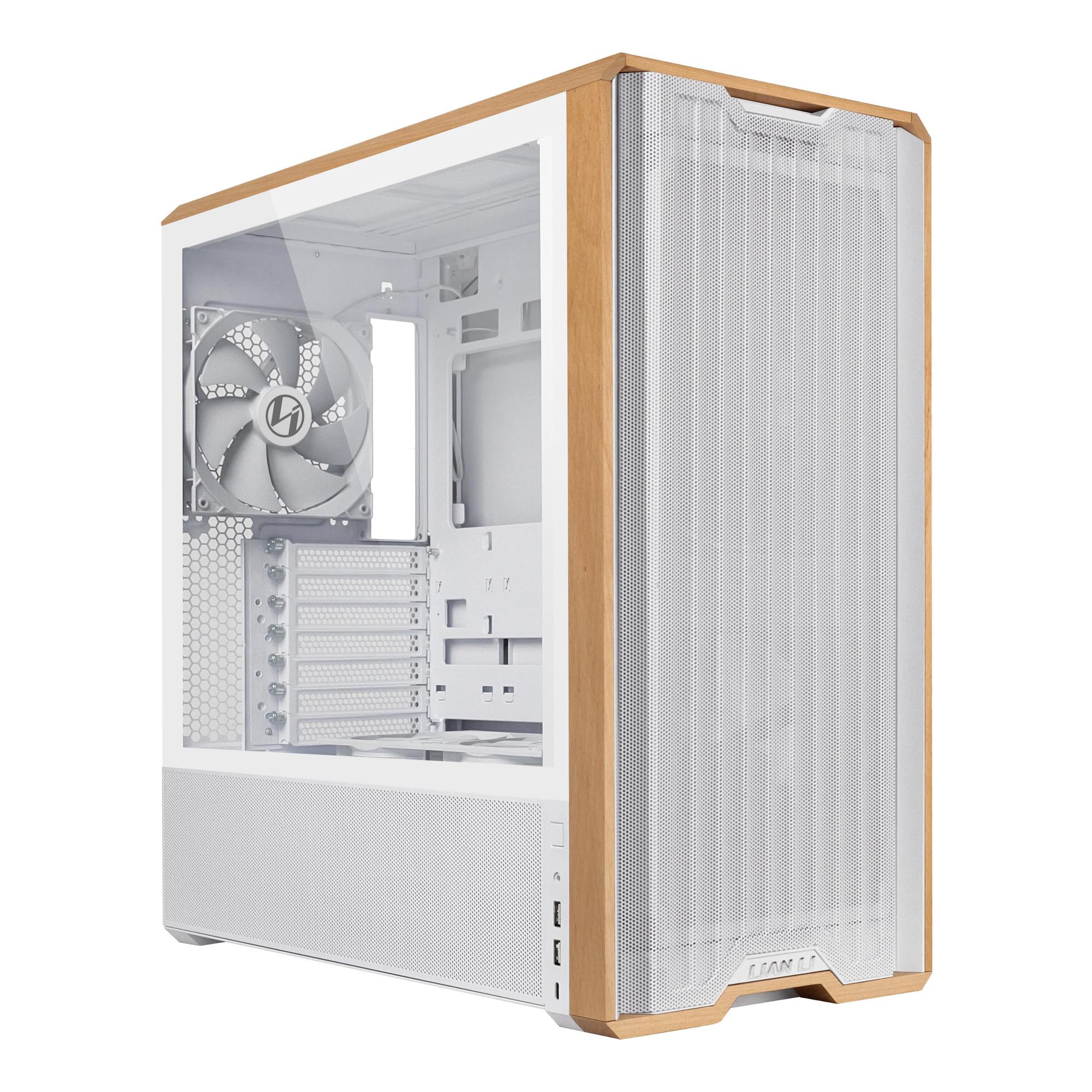 Lian Li Alloggiamento per PC Lancool 217 Wood / LAN217W Bianco, legno