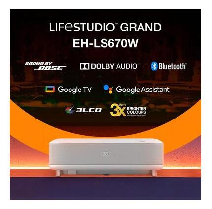 Epson Beamer Lifestudio Grand EH-LS670W / V11HB82040 Blanc