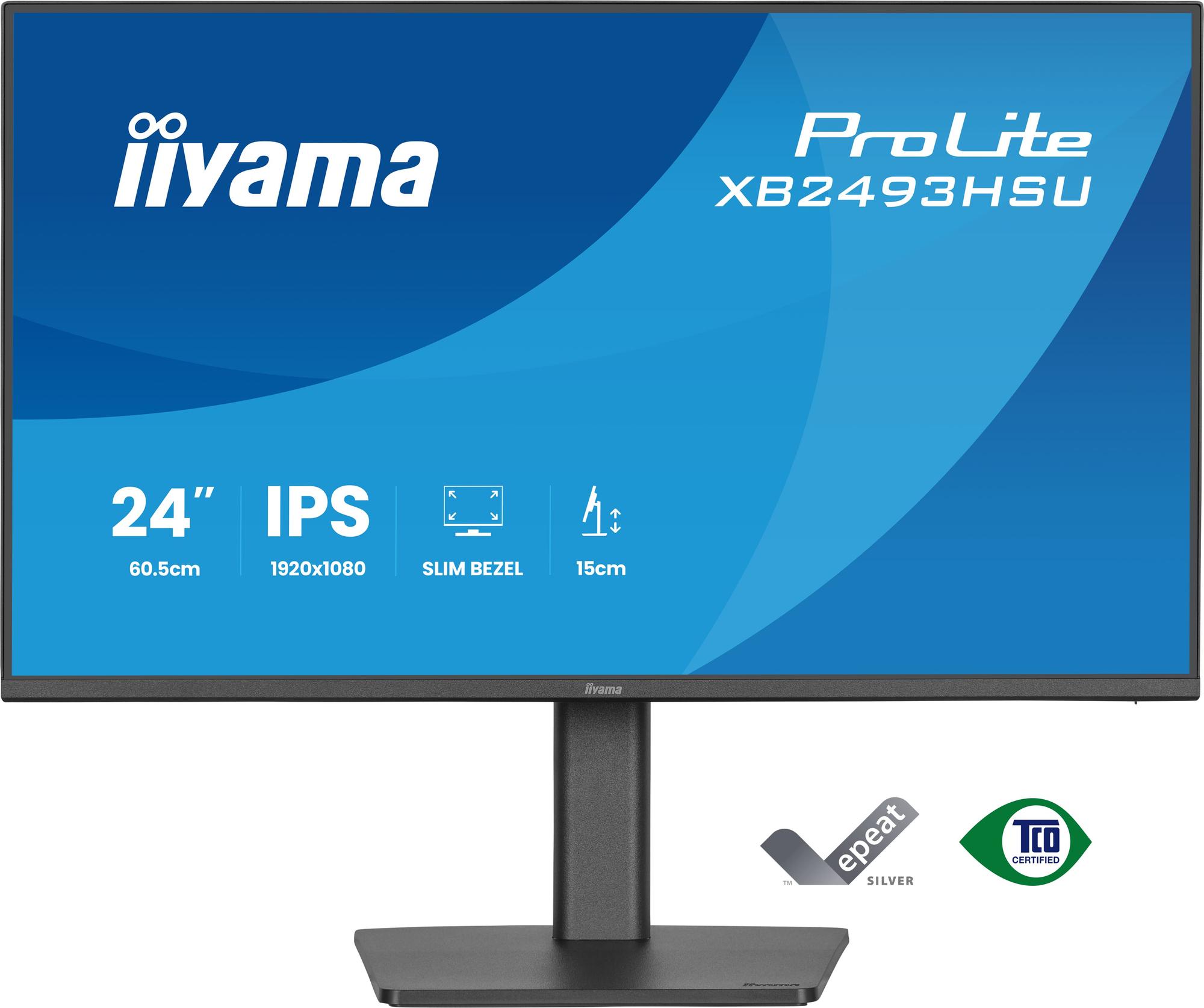 iiyama Monitor ProLite XB2493HSU / XB2493HSU-B1 Black 60.5 cm (23.8")