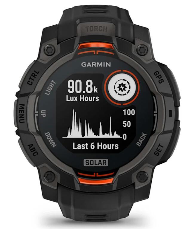 Garmin Indossabile Instinct 3 Solar 45mm / 010-02934-00 Nero, arancione Standard 2,29 cm (0,9")