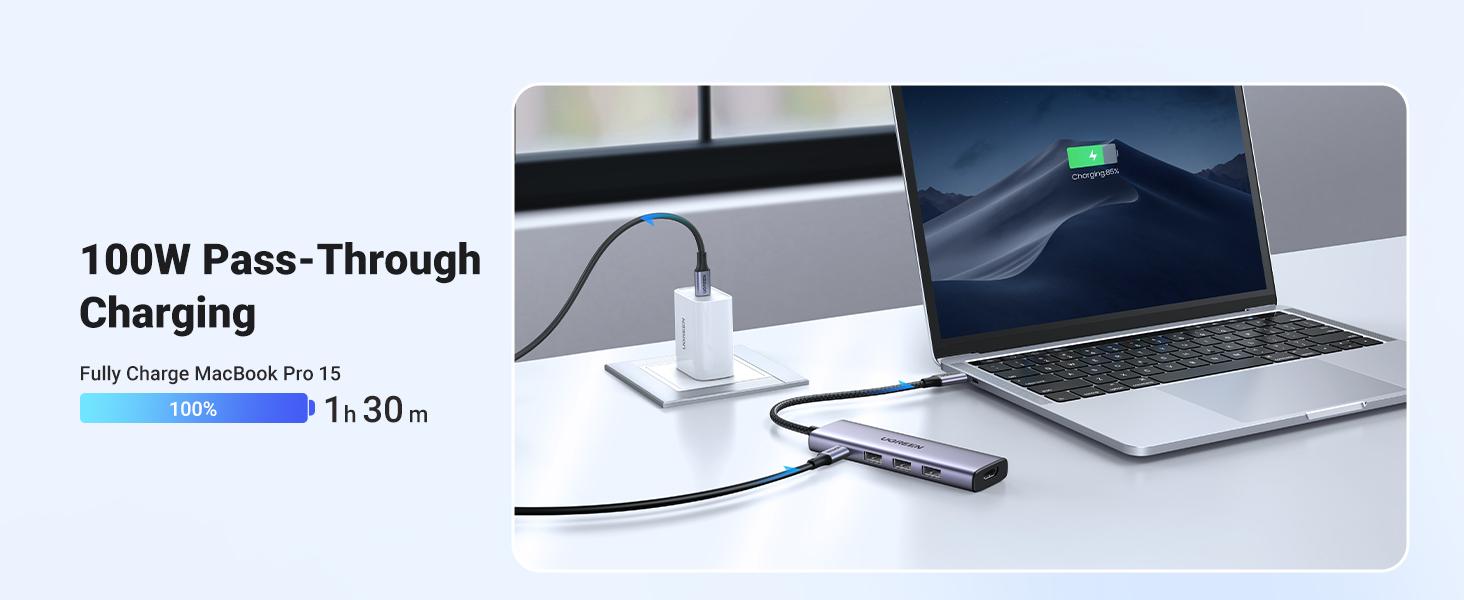 Ugreen Dockingstation Ultra Slim 5-in-1 / 15596 Aluminium