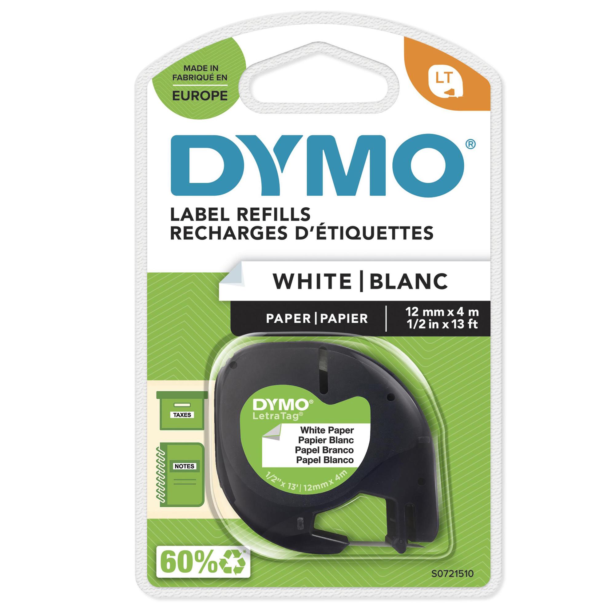 DYMO Cinta de color 72150 / S0721510 Negro, blanco