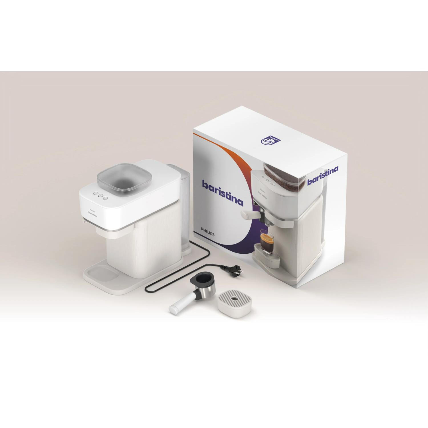 Philips Macchina per caffè espresso Baristina / BAR300/00 Bianco