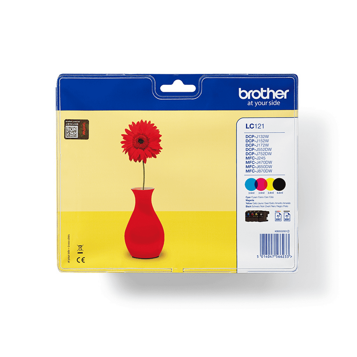 Brother Ink LC-121VALBP / LC121VALBP BK,C,M,Y Multipack
