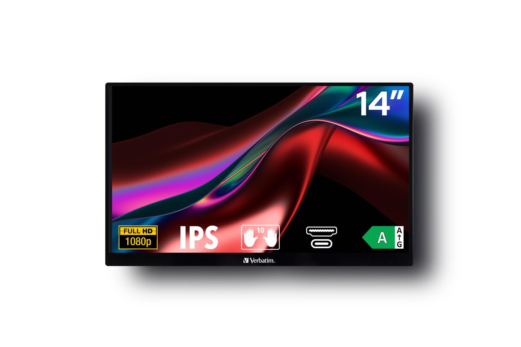 Verbatim Monitor PMT-14 / 49591 Black S 35.6 cm (14")