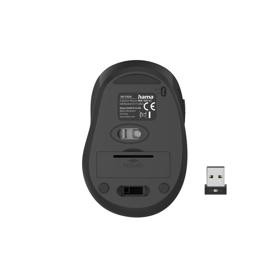 Hama Souris MW-400 V2 / 173026 Noir