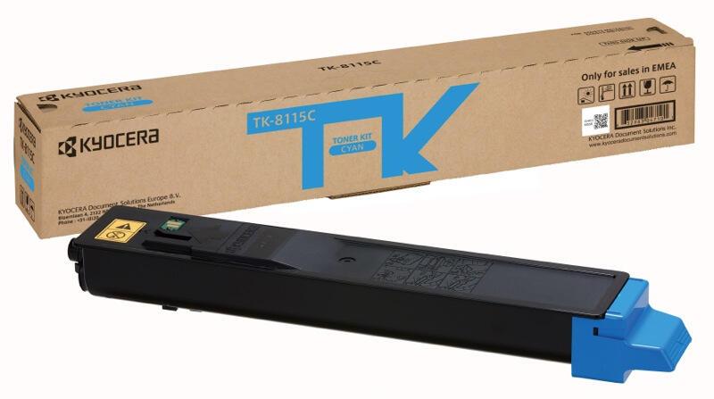 KYOCERA Tóner TK-8115C / 1T02P3CNL0 Cian Standard