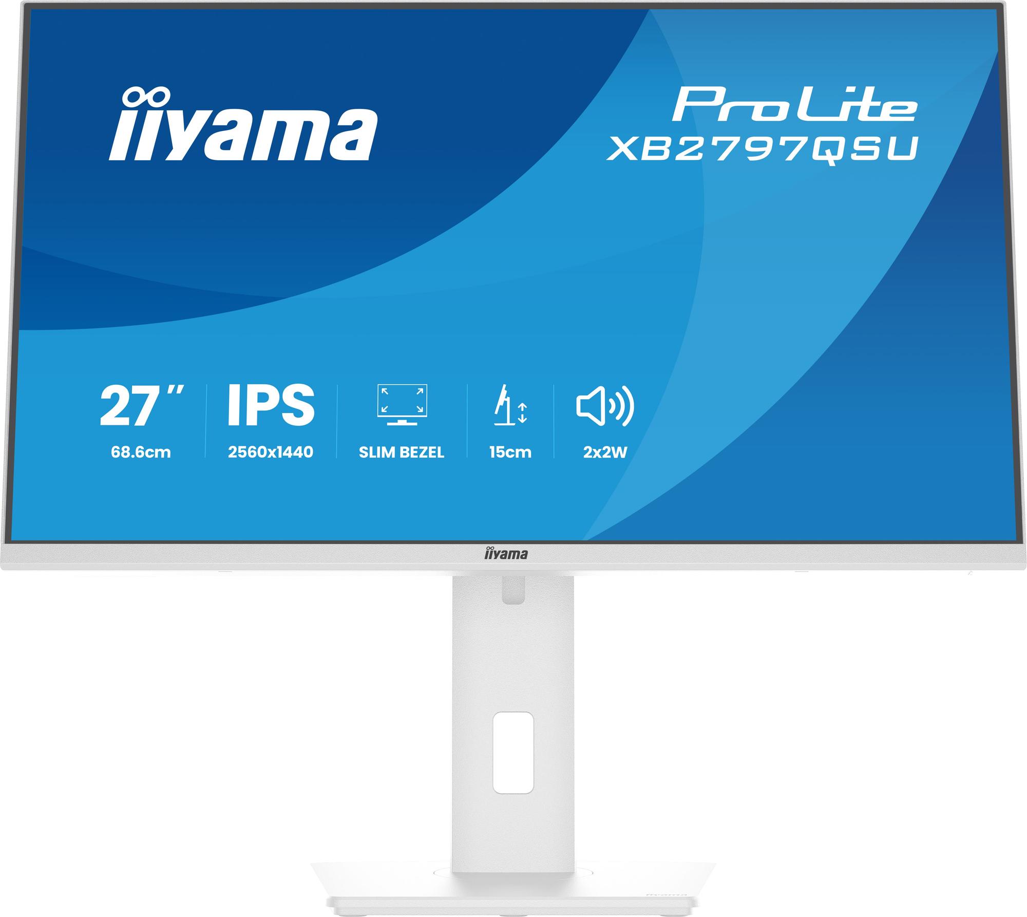 iiyama Monitor ProLite XB2797QSU / XB2797QSU-W1 Weiß 68,6 cm (27")