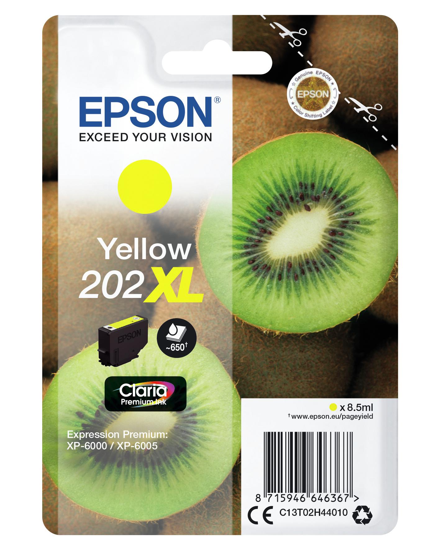 Epson Tinte 202XL / C13T02H44010 Gelb XL