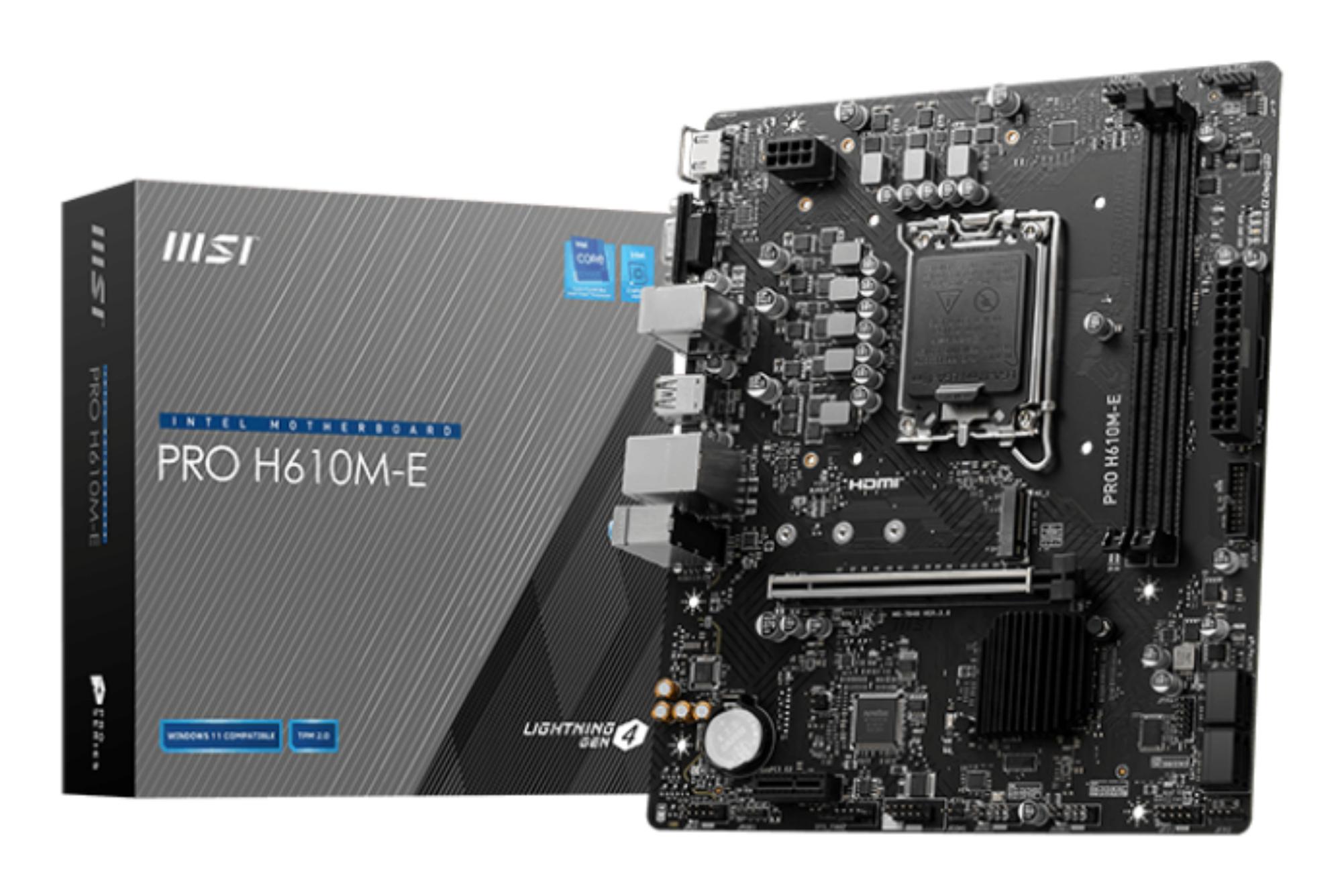 MSI Mainboard PRO H610M-E / 7D48-019R
