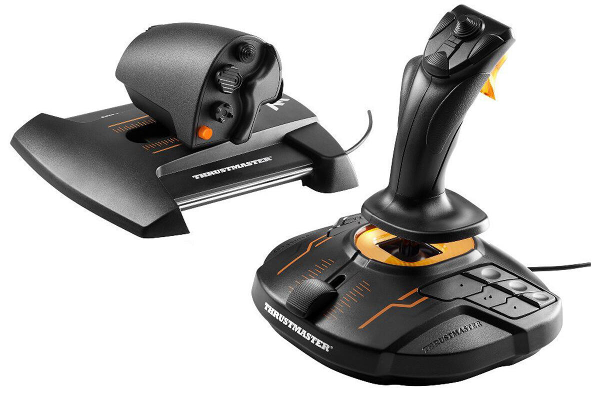 Thrustmaster Controller T.16000M FCS Hotas / 2960778 Schwarz, Orange