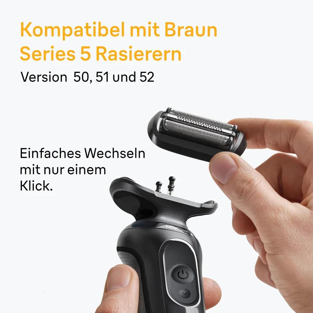 Braun Lame de rasoir Kombipack 54B / 51330 Noir, acier inoxydable Standard