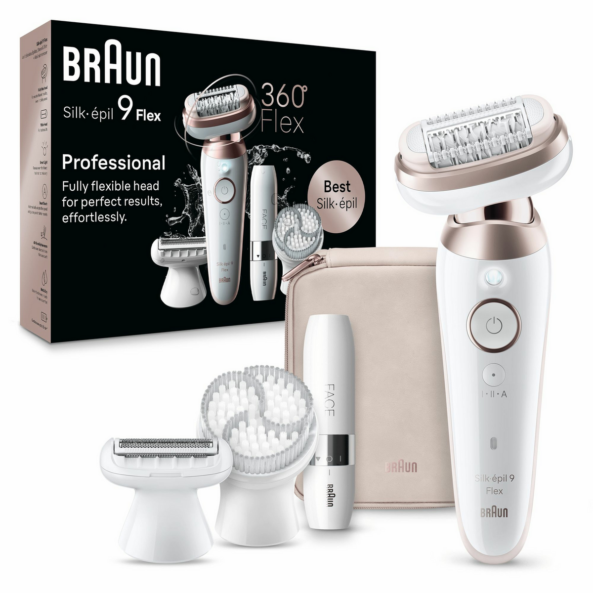 Braun Epilierer Silk-épil 9-360 3D SensoSmart / 225274 Weiß