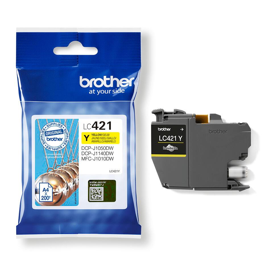 Brother Encre LC-421Y / LC421Y Jaune Standard