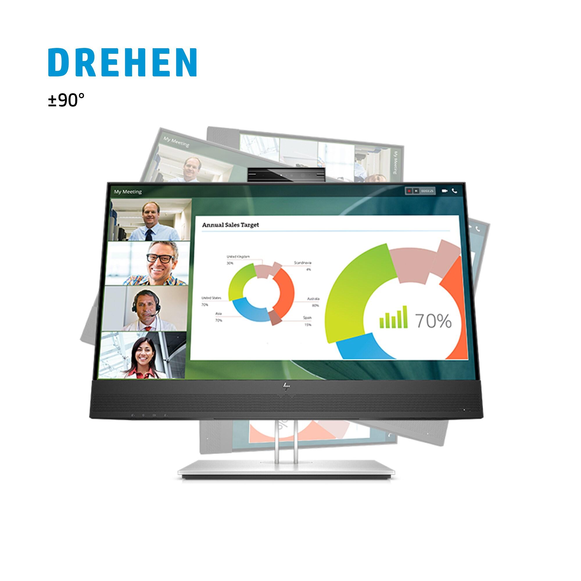 HP Monitor E24mv G4 / 169L0AA#ABB Black 60.5 cm (23.8")