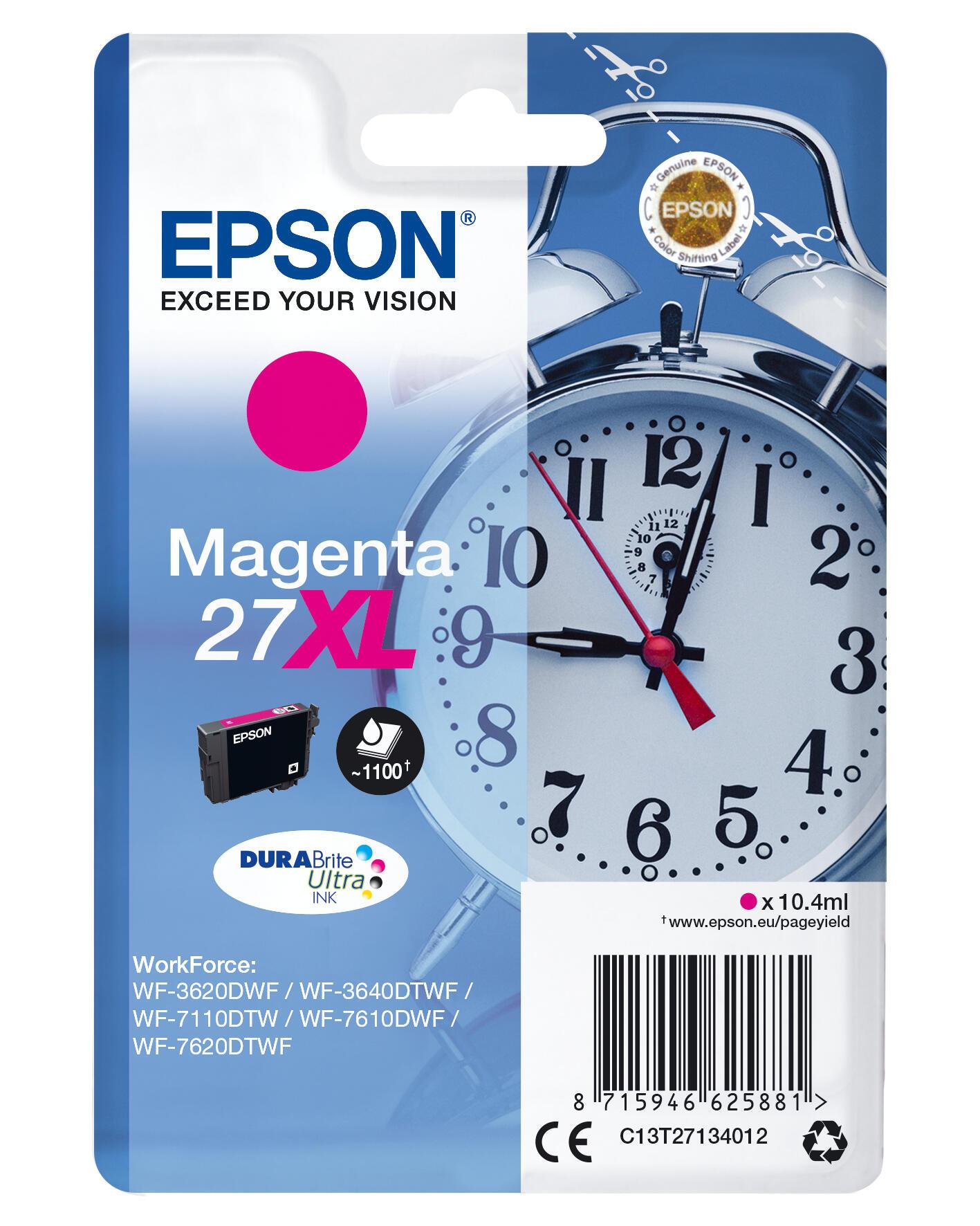 Epson Ink 27XL / C13T27134012 Magenta Standard