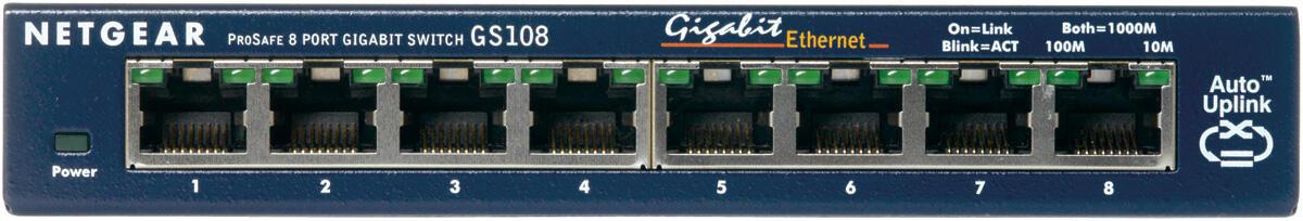 Netgear Interruptor GS108GE Azul