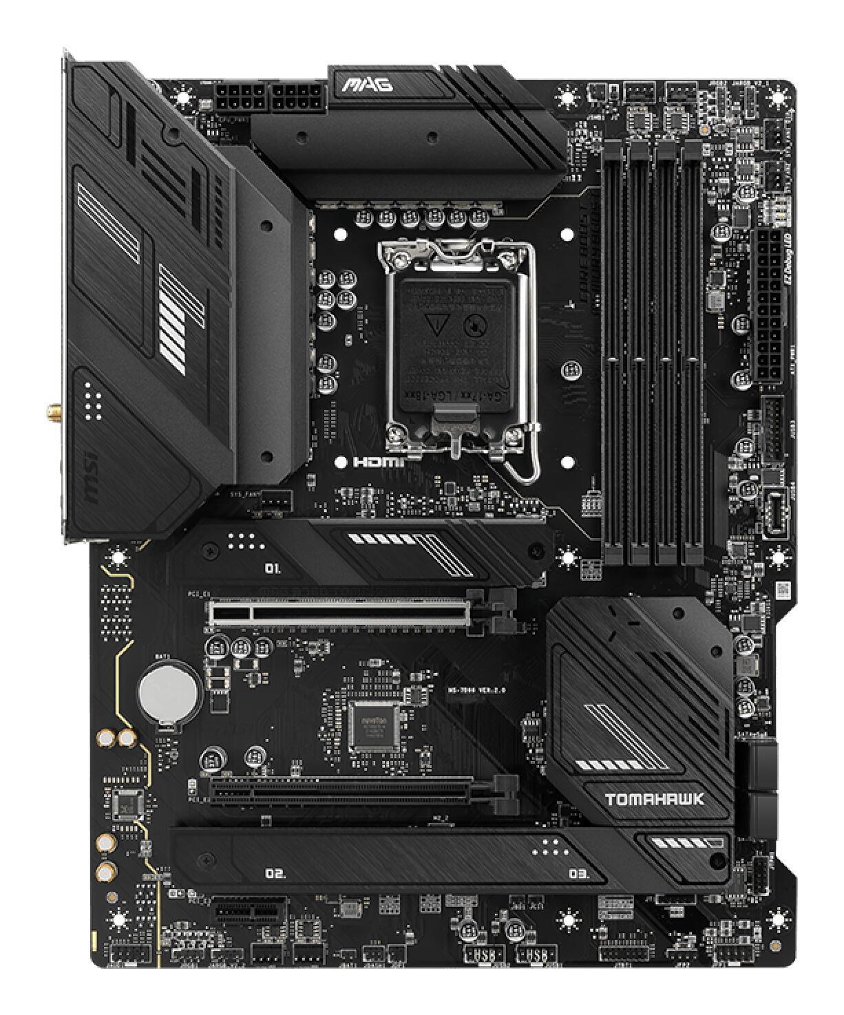 MSI Placa base MAG B760 TOMAHAWK WIFI / 7D96-003R Negro