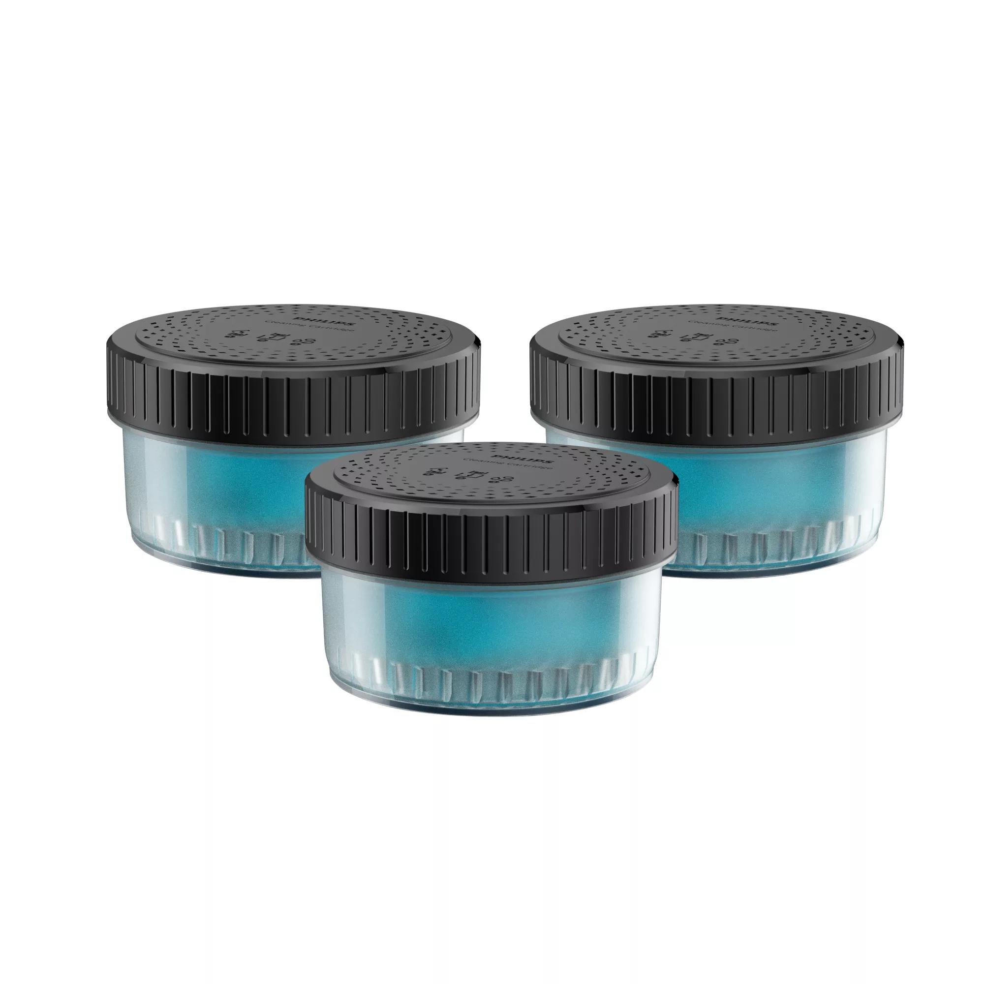 Philips Cartouche de nettoyage Quick Clean Pod / CC13/50 Bleu 3-Pack