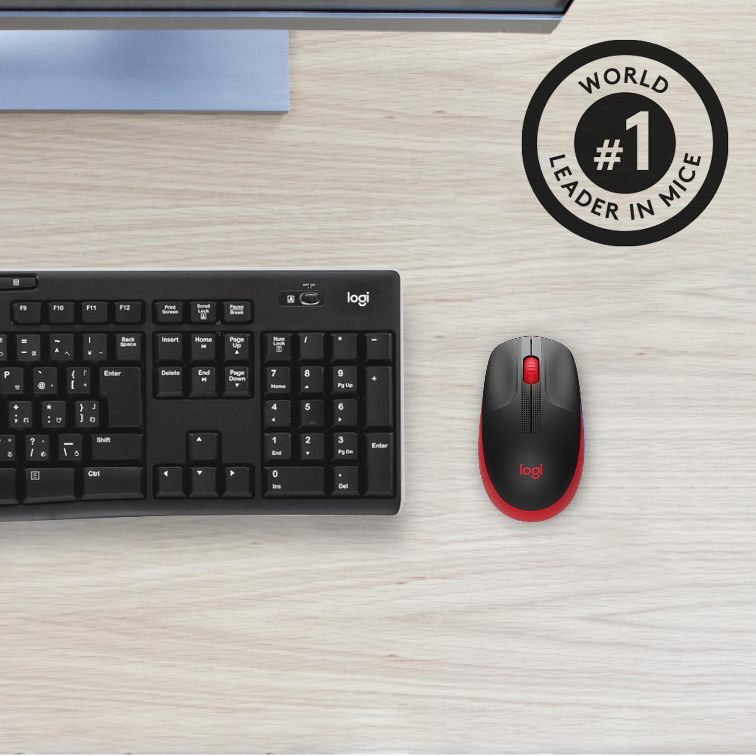 Logitech Ratón M190 / 910-005908 Rojo