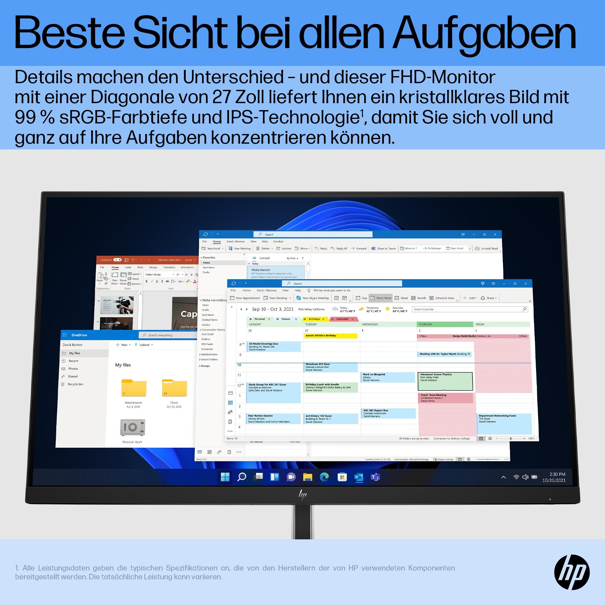 HP Monitor E27 G5 / 6N4E2AA#ABB Black 68.6 cm (27")